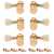 Kluson 3+3 Locking Revolution Series G-Mount Tuners, Gold