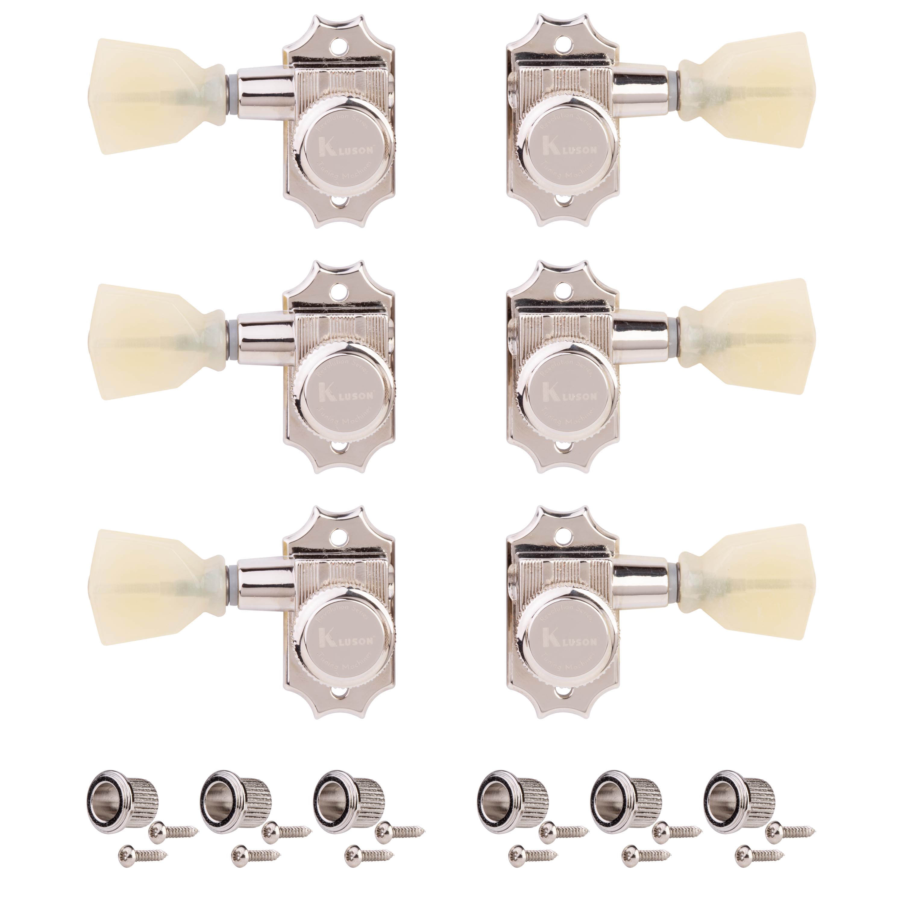 Kluson 3+3 Locking Revolution Series G-Mount Non-Collared Tuners
