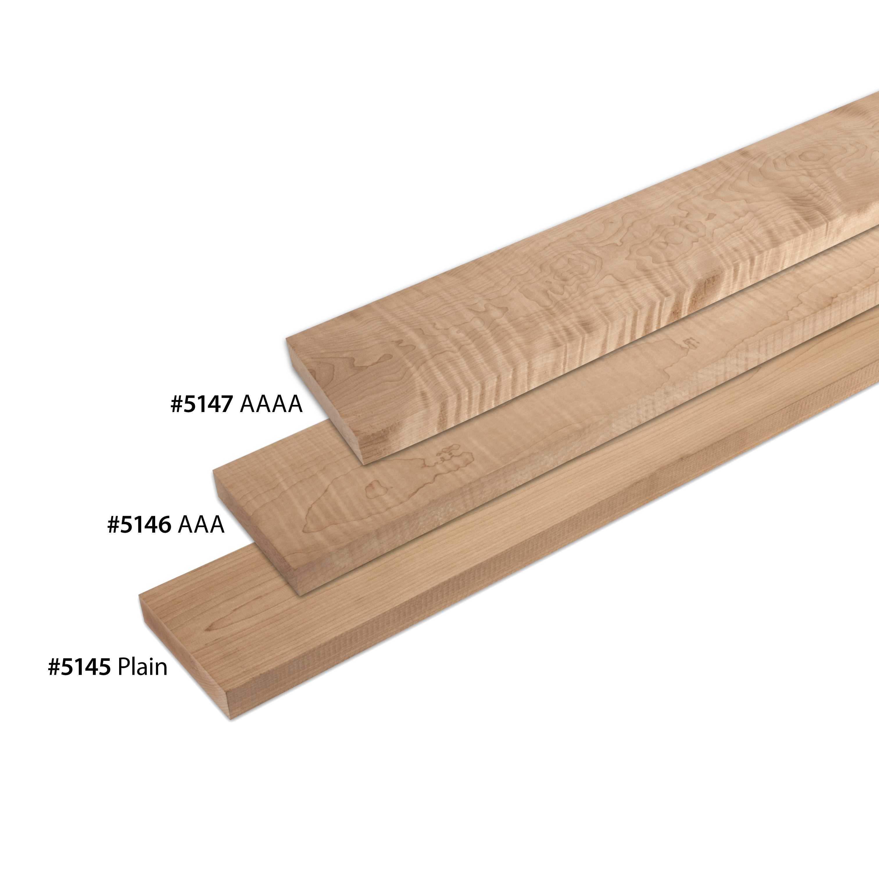 Torrefied Maple Bass Neck Blanks StewMac