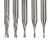 Carbide Downcut Inlay Router Bits, Set of all 5 sizes