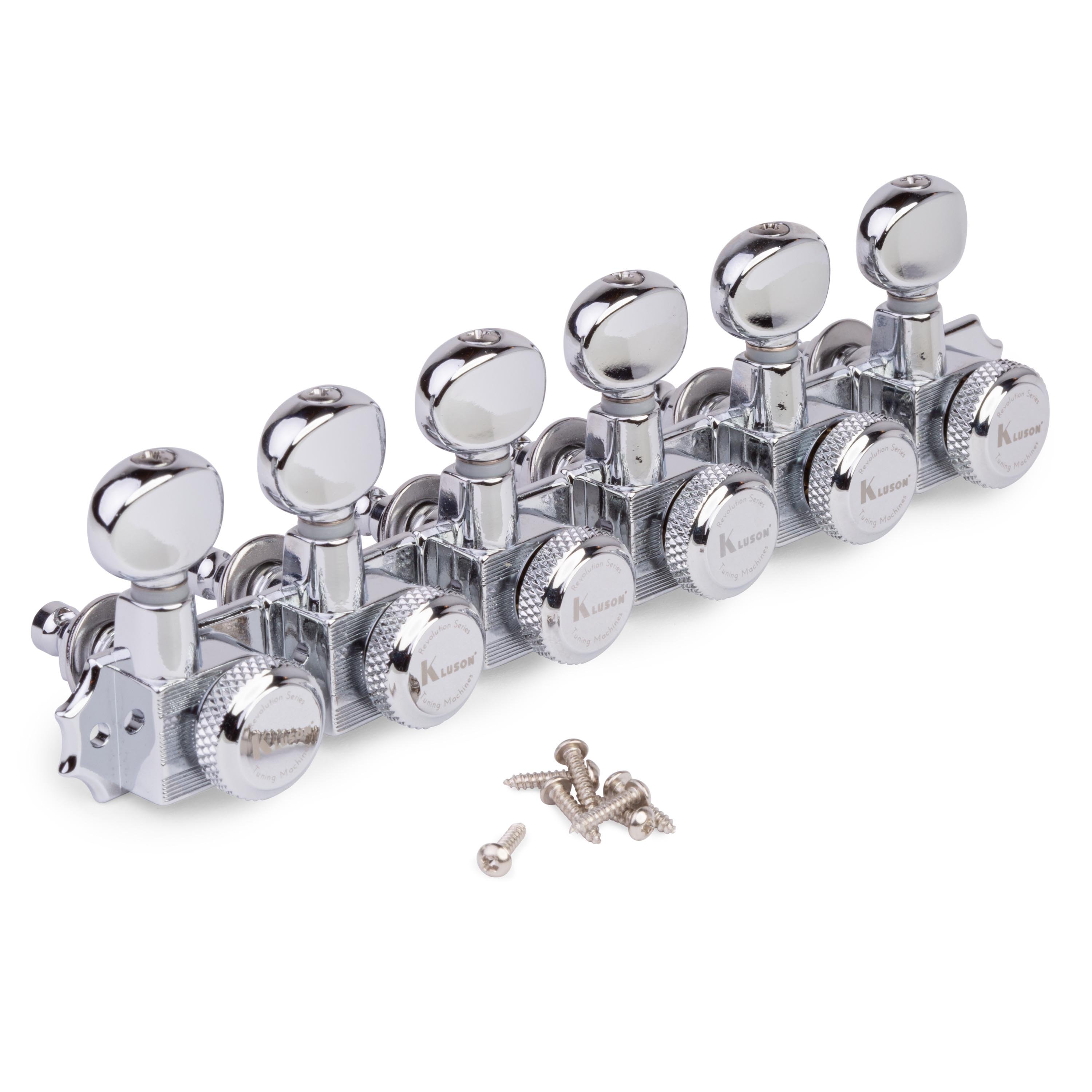 Kluson 6-In-Line Locking Revolution Series H-Mount Tuners