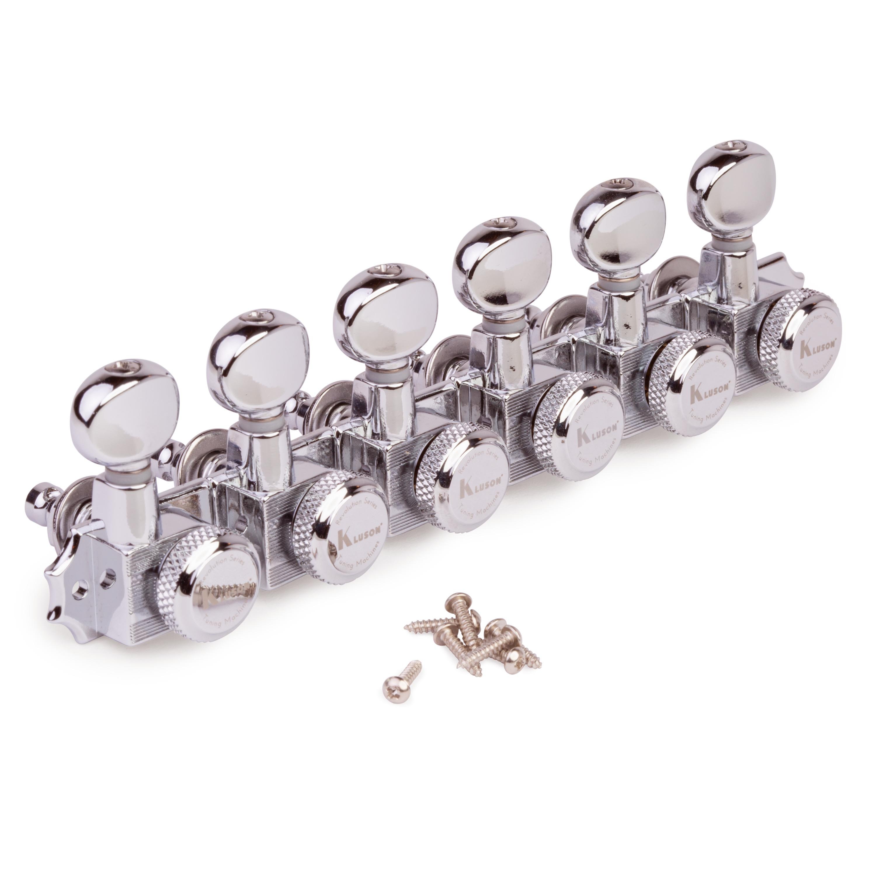 Kluson 6-In-Line Locking Revolution Series H-Mount Tuners