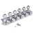 Kluson 6-In-Line Locking Revolution Series H-Mount Tuners, Chrome