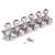 Kluson 6-In-Line Locking Revolution Series H-Mount Tuners, Nickel