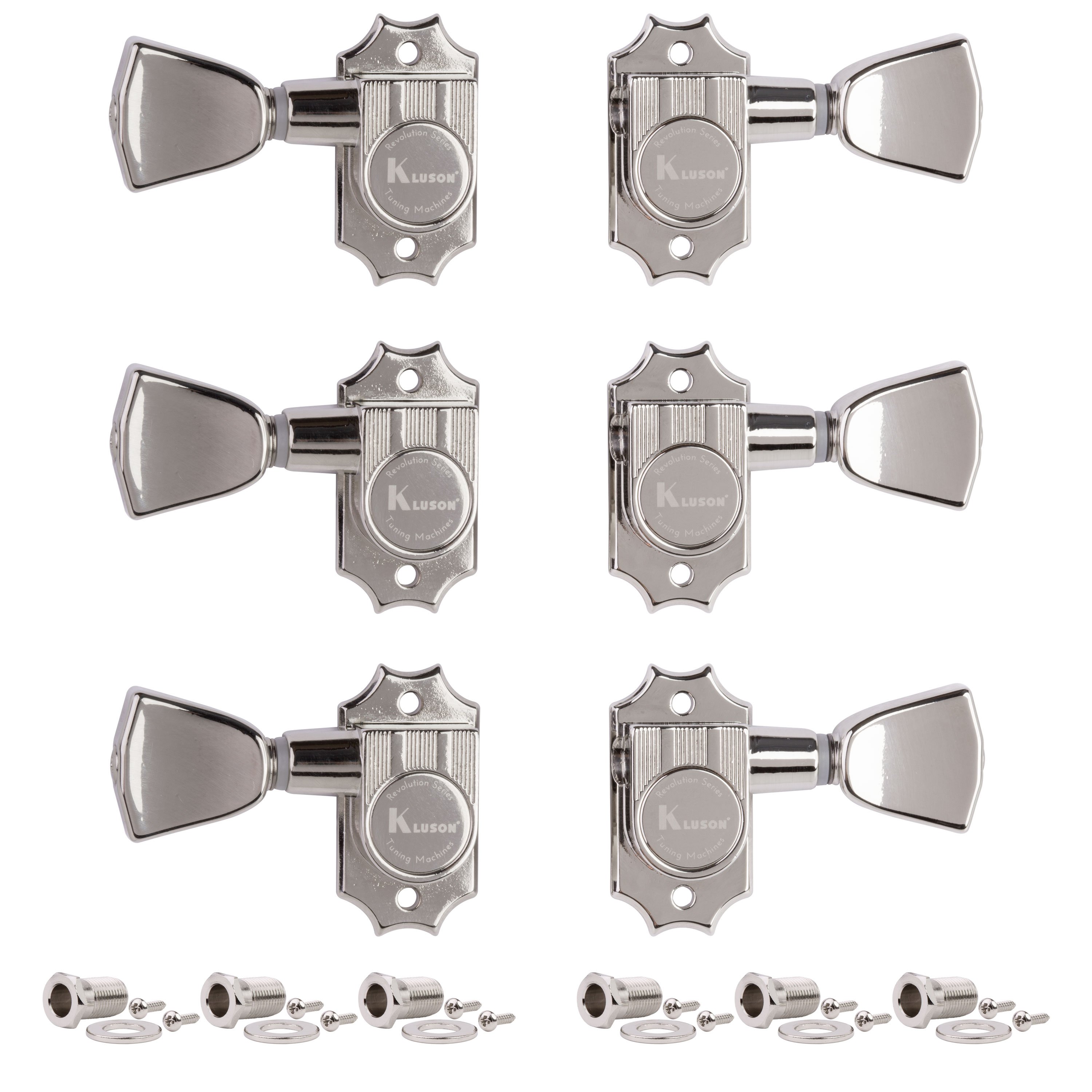 Kluson 3+3 Revolution Series G-Mount Tuners