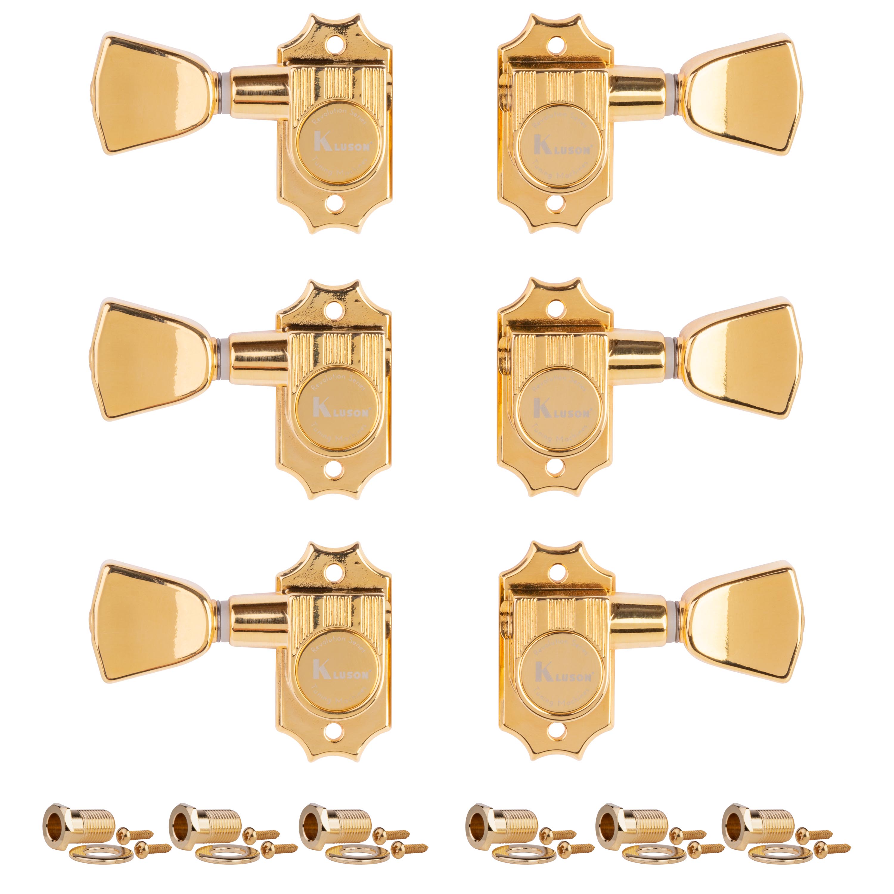 Kluson 3+3 Revolution Series G-Mount Tuners