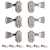 Kluson 3+3 Revolution Series G-Mount Tuners, Chrome