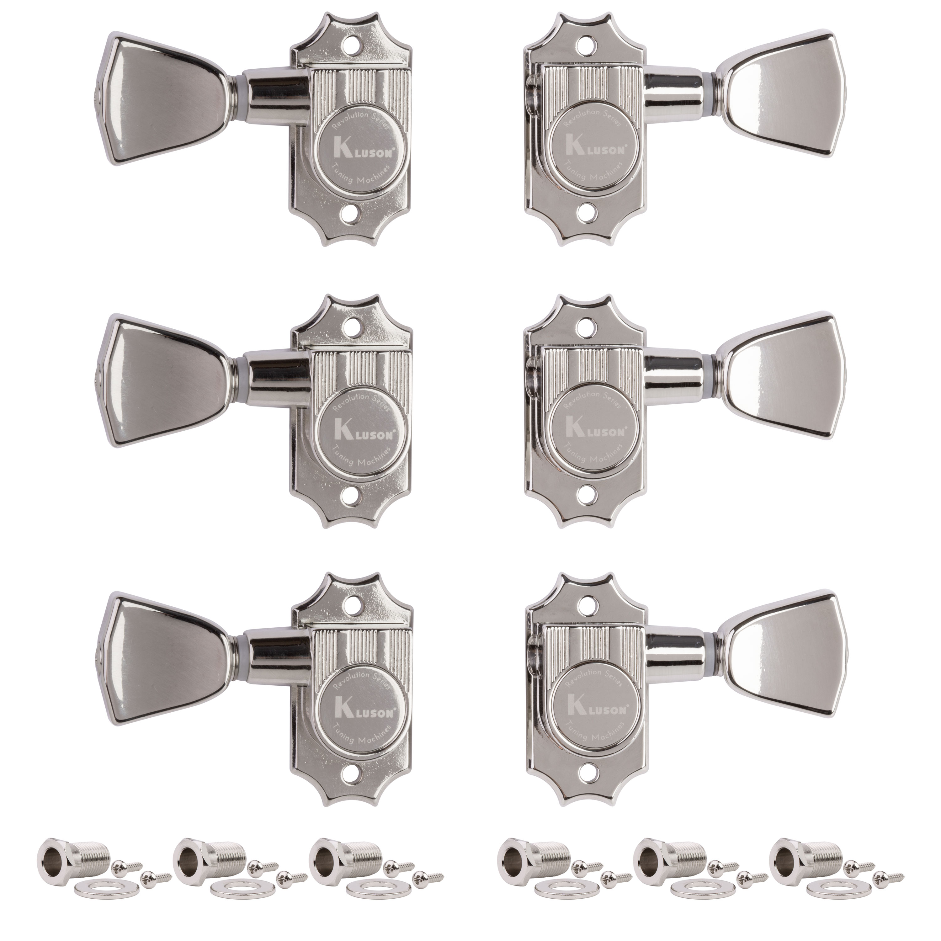 Kluson 3+3 Revolution Series G-Mount Tuners - StewMac