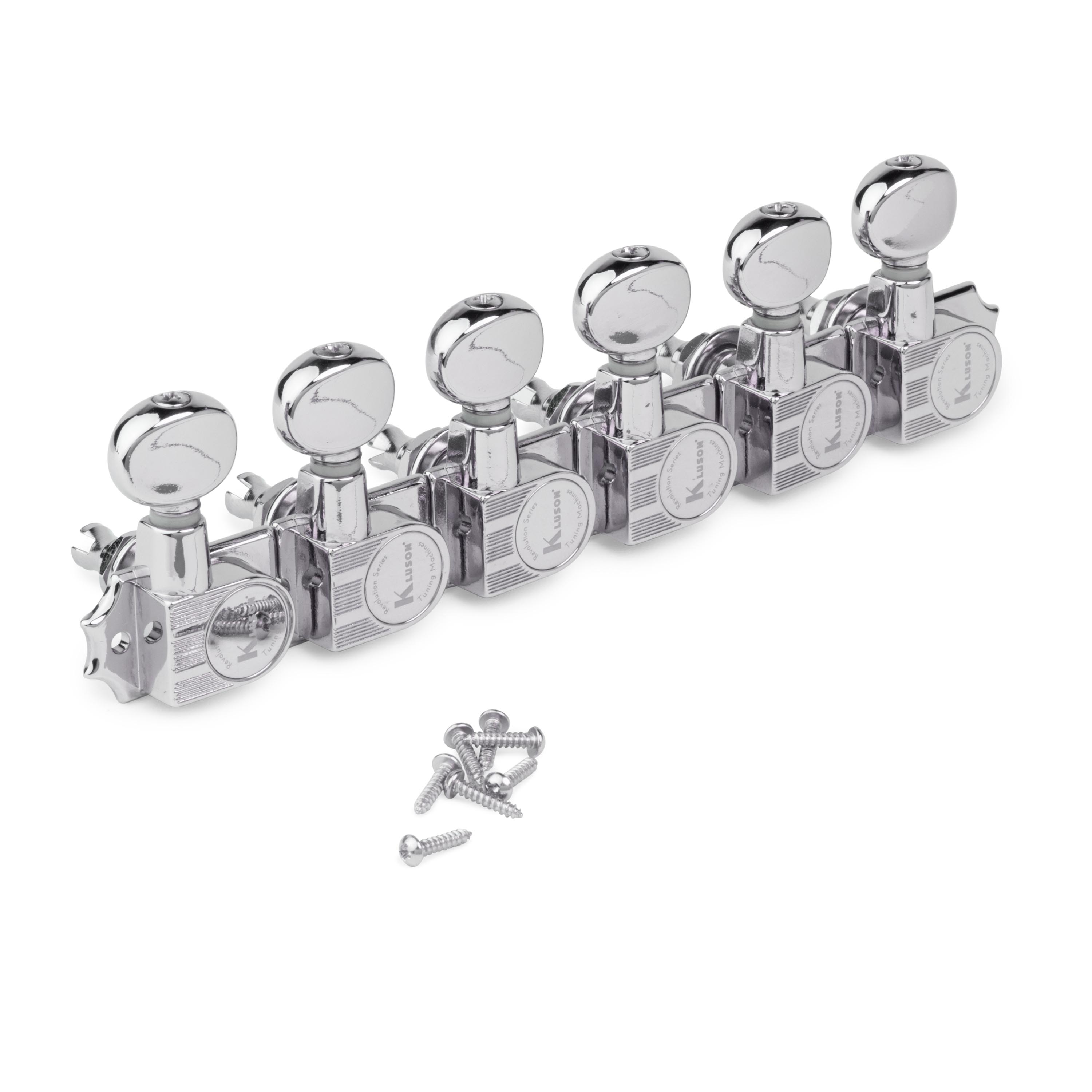 Kluson 6-In-Line Revolution Series H-Mount Tuners