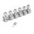 Kluson 6-In-Line Revolution Series H-Mount Tuners, Chrome