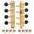 Kluson 4-On-Plate Supreme Series A-style Mandolin Tuners, Gold