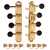 Kluson 4-On-Plate Supreme Series F-style Mandolin Tuners, Gold