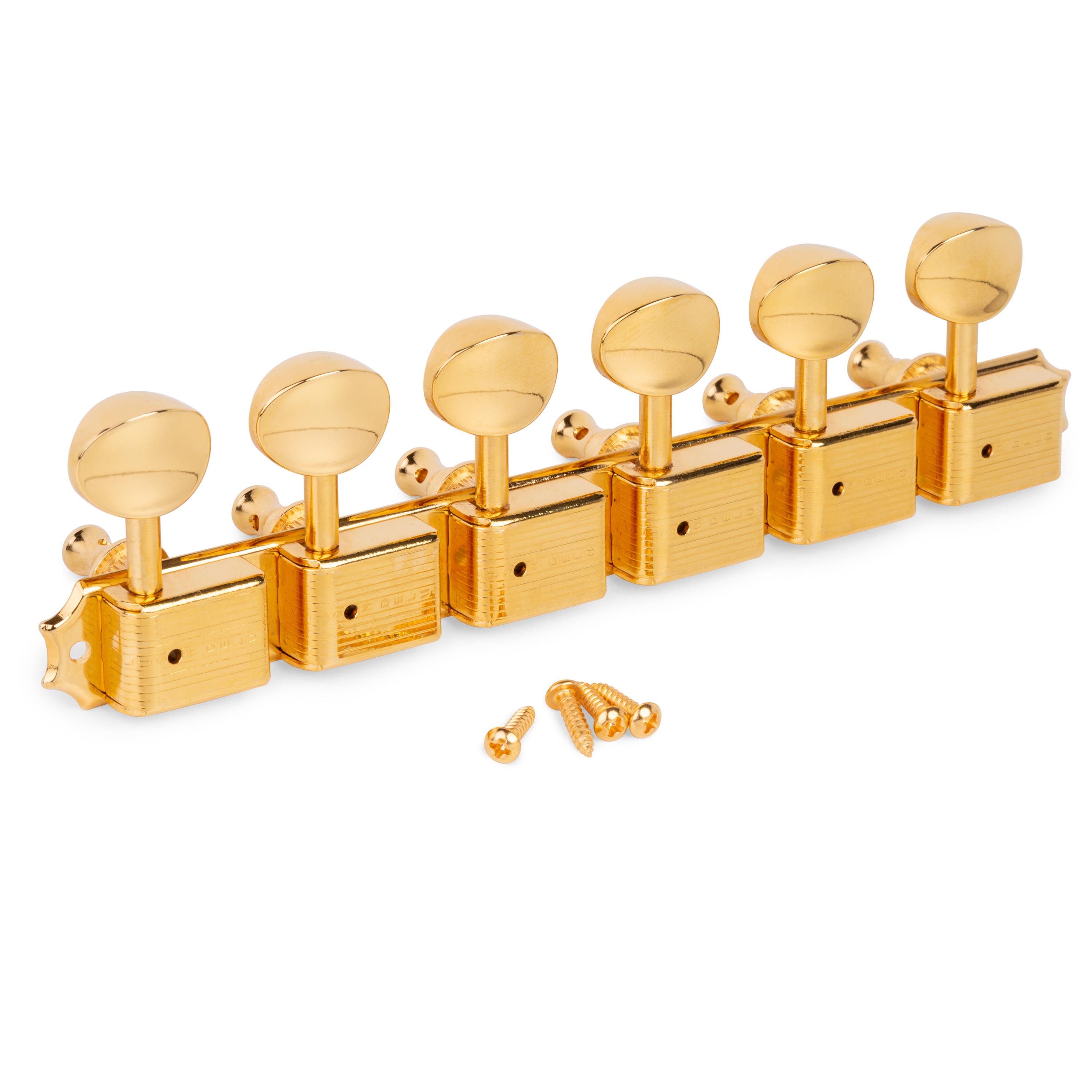 Kluson 6-On-Plate Deluxe Series Tuners, Single Line