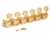Kluson 6-on-Plate Left Hand Deluxe Series Tuners, Single Line, Gold