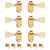 Kluson 3+3 Locking Deluxe Series Tuners, Gold
