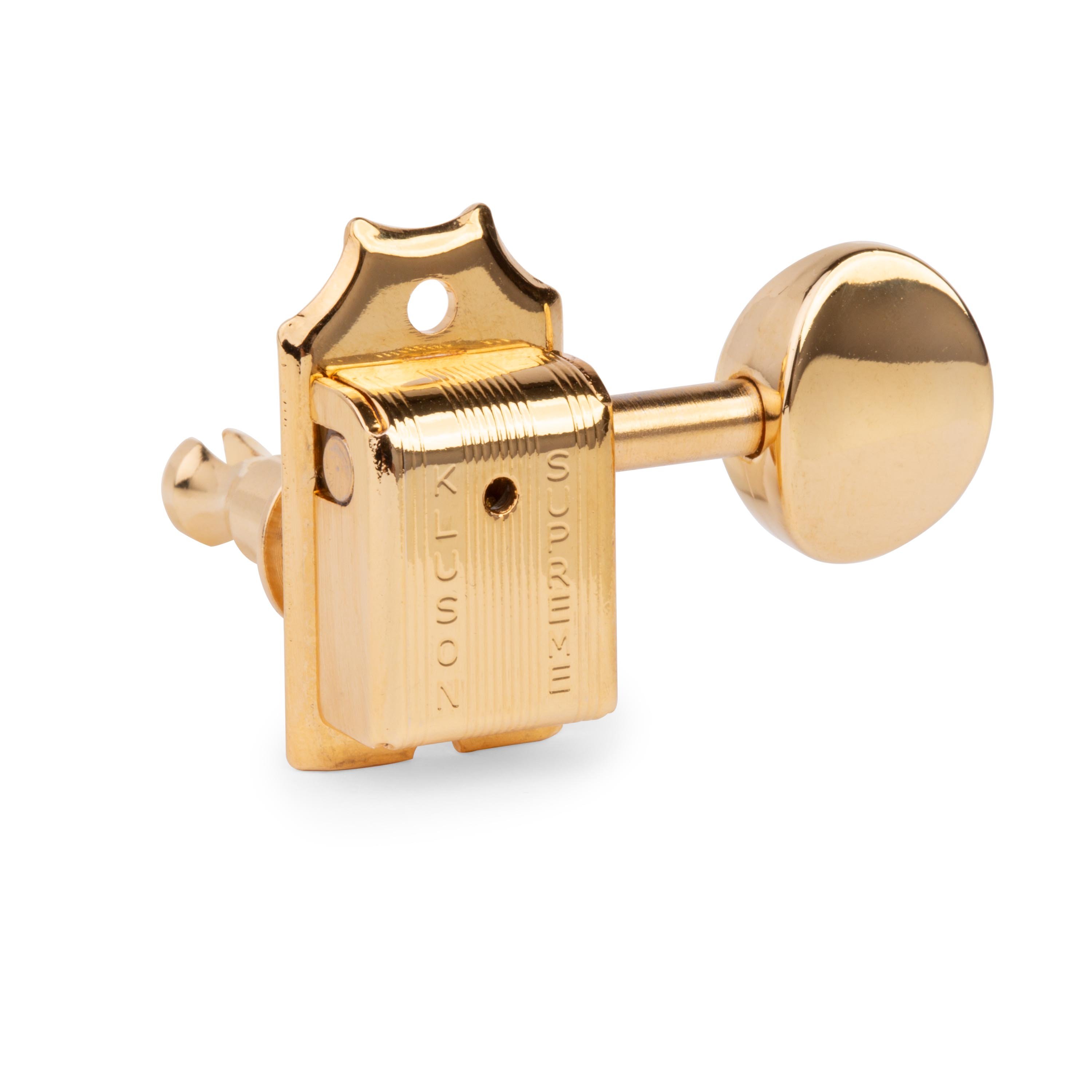 Kluson 6-In-Line Supreme Series Tuners, Staggered Safeti Post