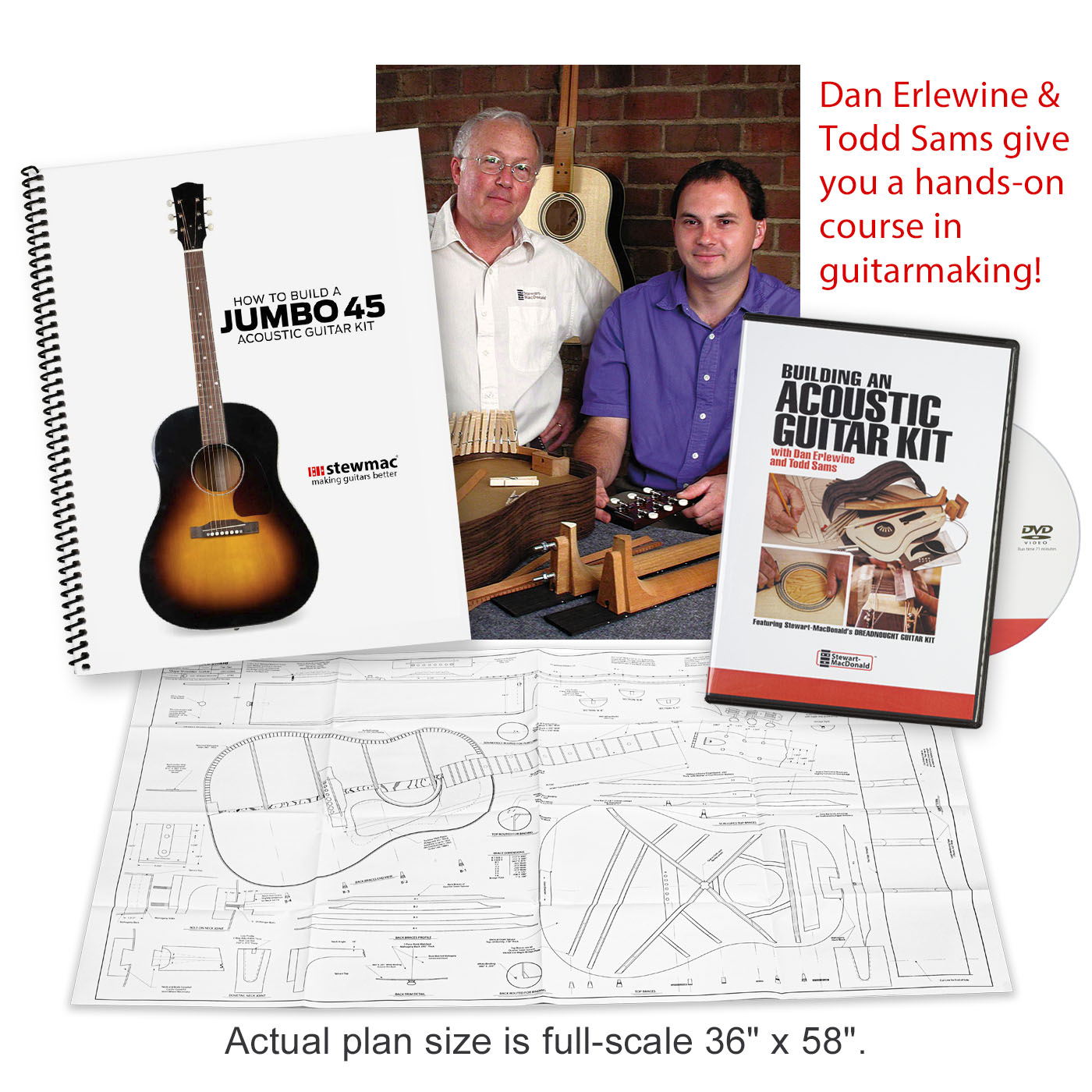 StewMac Dreadnought Acoustic Guitar Kit StewMac