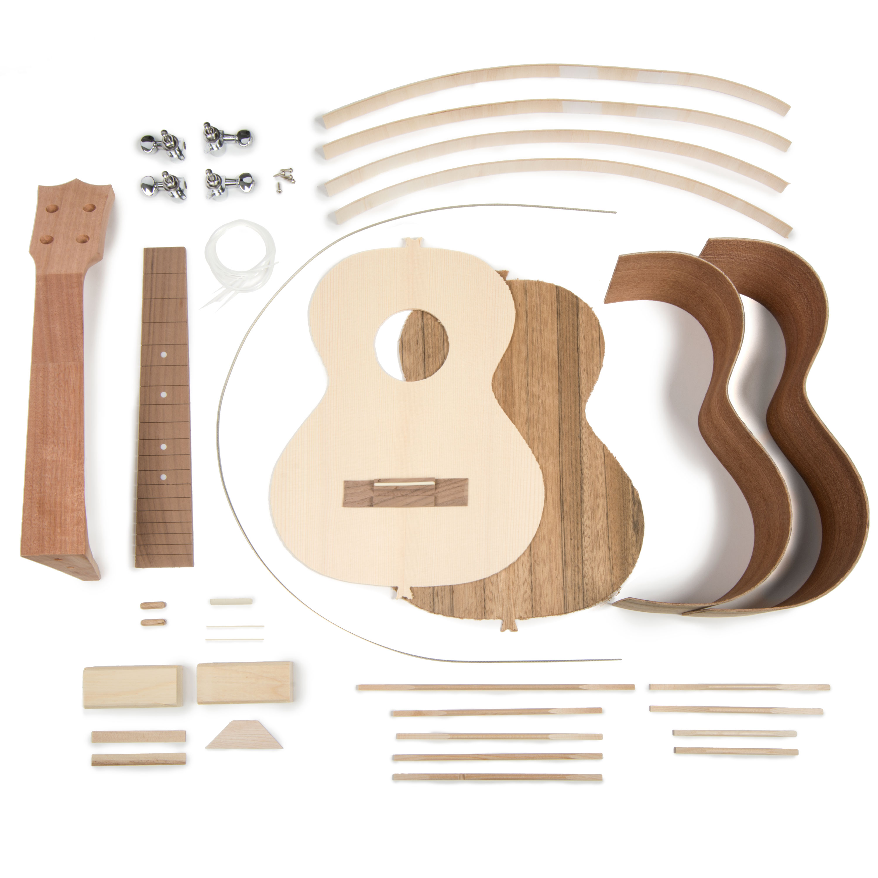 StewMac Walnut Tenor Ukulele Kits StewMac