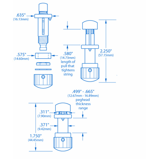 Steinberger Gearless Tuners StewMac