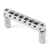 TonePros TPFR Tune-o-matic Bridge with Roller Saddles, Chrome