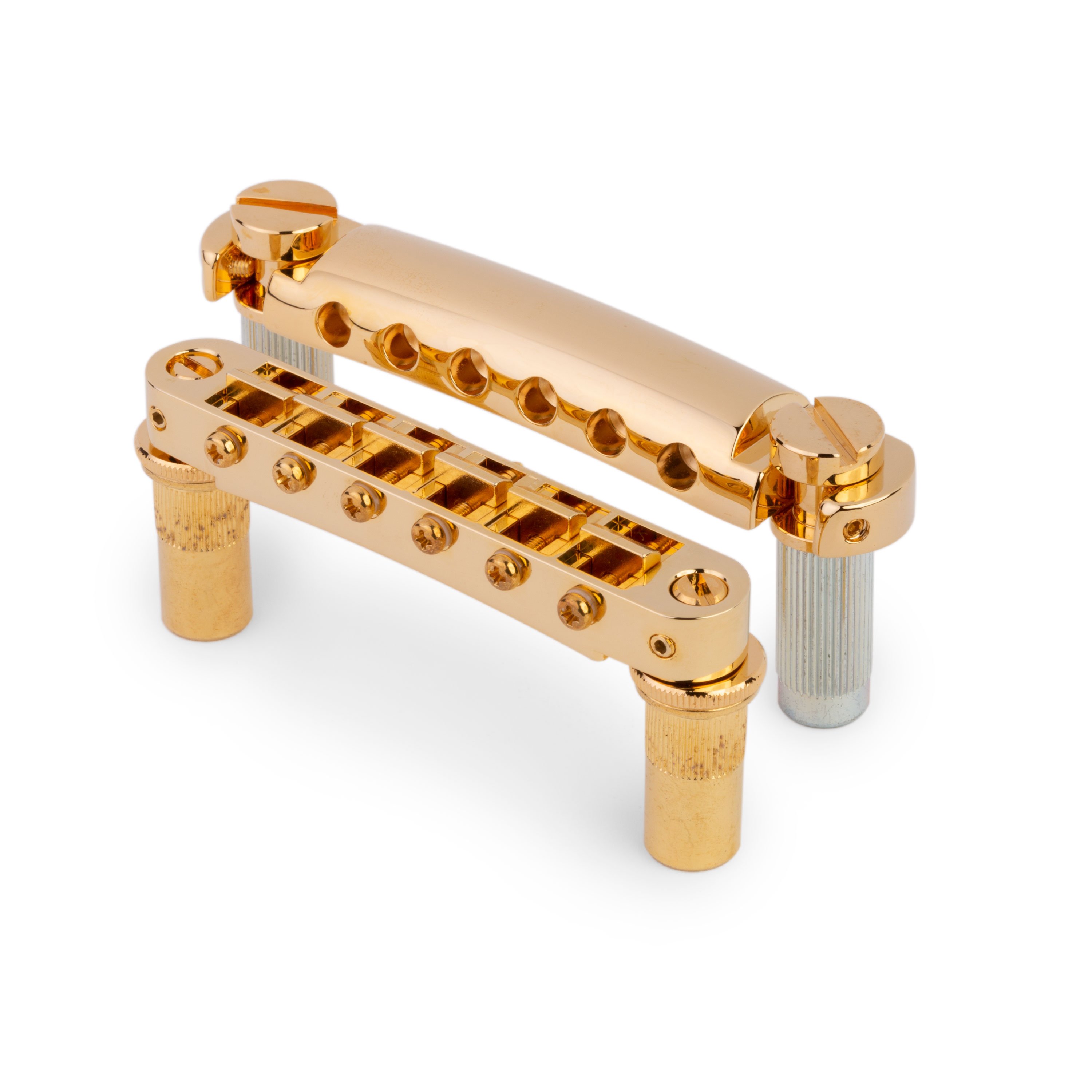 TonePros LPM02 Tune-o-matic Bridge and Tailpiece Set, Gold TonePros LPM02 Tune-o-matic Bridge and Tailpiece Set, Gold