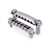 TonePros LPM04 Tune-o-matic Bridge and Tailpiece Set, Chrome, Notched