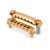 TonePros LPM04 Tune-o-matic Bridge and Tailpiece Set, Gold, Notched