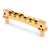 TonePros NVR2 Nashville Tune-o-matic Bridge, Gold, Notched