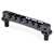 TonePros NVR2 Nashville Tune-o-matic Bridge, Black, Unnotched