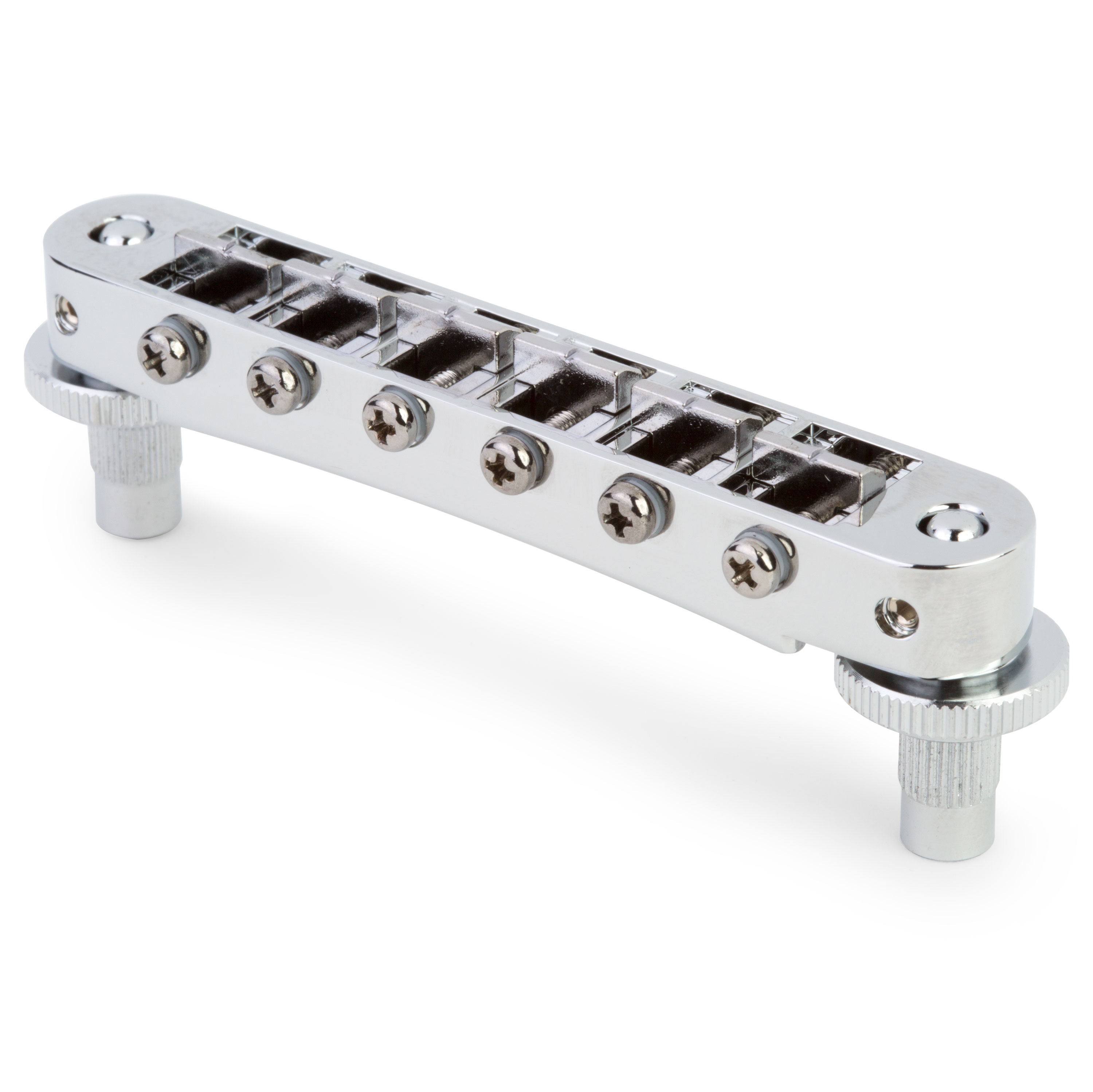 TonePros T3BP Tune-o-matic Bridge, Chrome, Notched