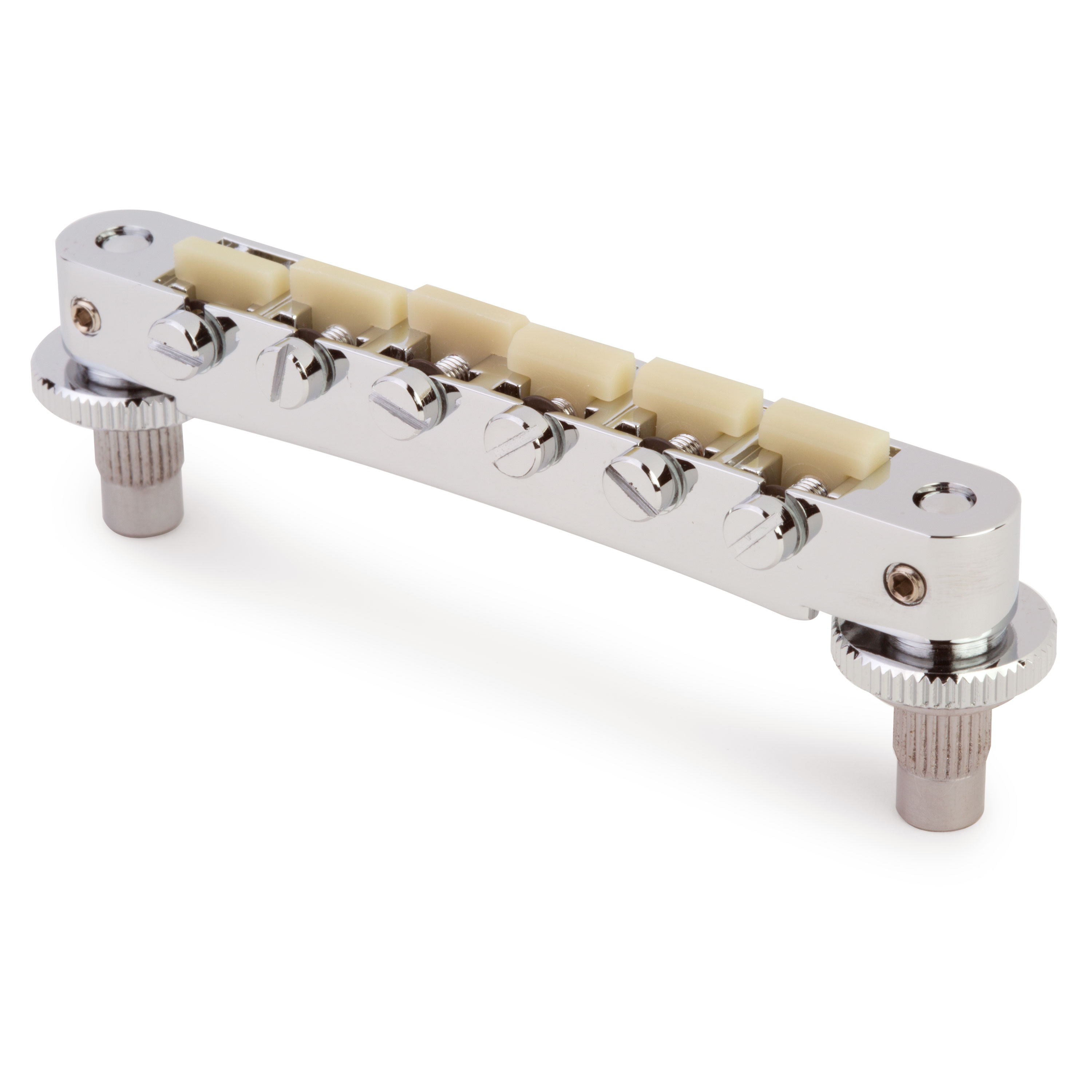 TonePros NVR2G Nashville Tune-o-matic Bridge with G Formula saddles, Nickel