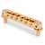 TonePros TP6A  Aluminum Tune-o-matic Bridge with Bell Brass Saddles, Gold