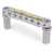 TonePros TPFG Tune-o-matic Bridge with G Formula Saddles, Chrome