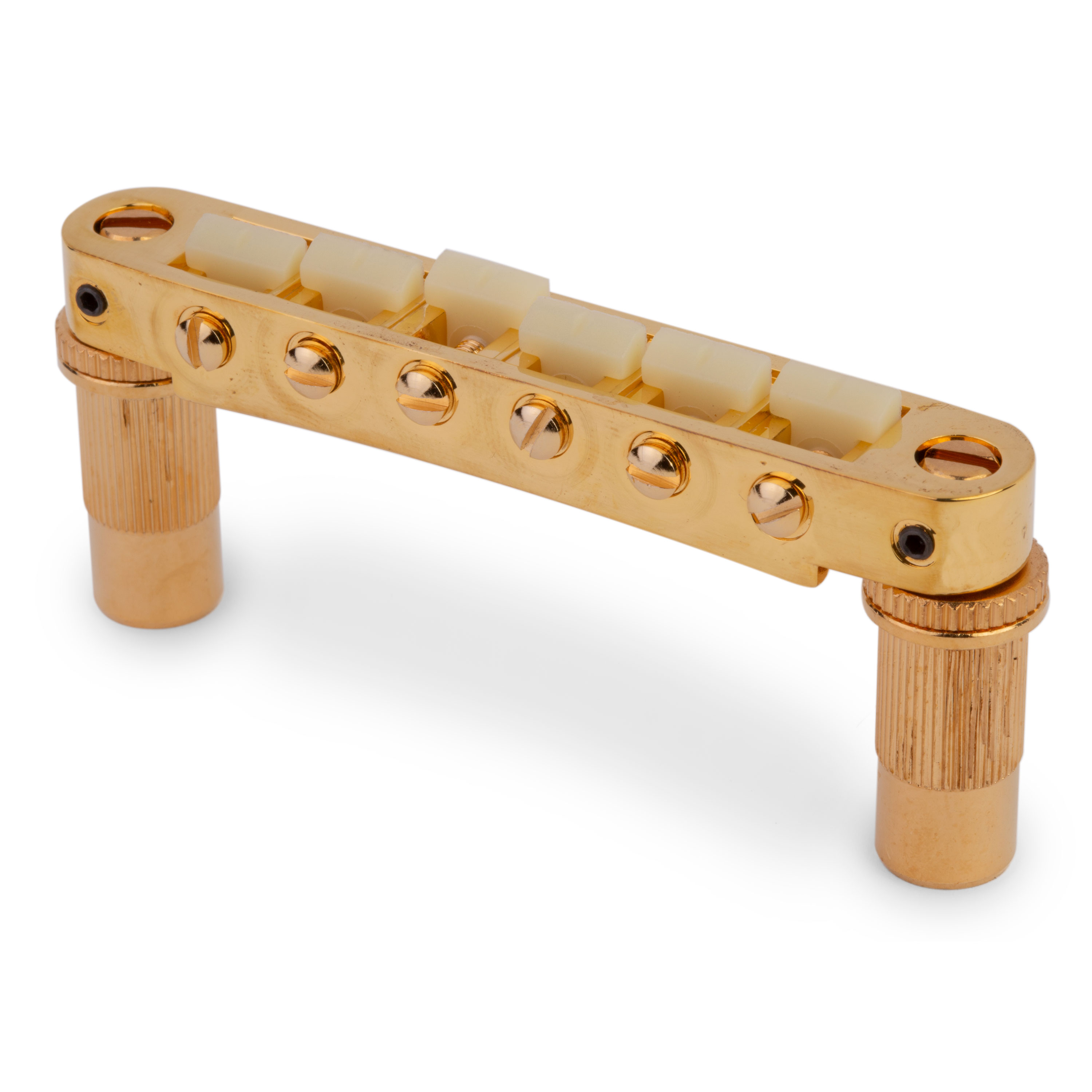 TonePros TPFG Tune-o-matic Bridge with G Formula Saddles, Gold