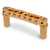 TonePros TPFA Aluminum Tune-o-matic Bridge with Bell Brass Saddles, Gold