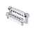 TonePros LPS02 Tune-o-matic Bridge and Tailpiece Set, Chrome, Un-notched