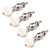 Five-Star Dulcimer Tuning Pegs, Cream Knobs on Nickel, Set of 4