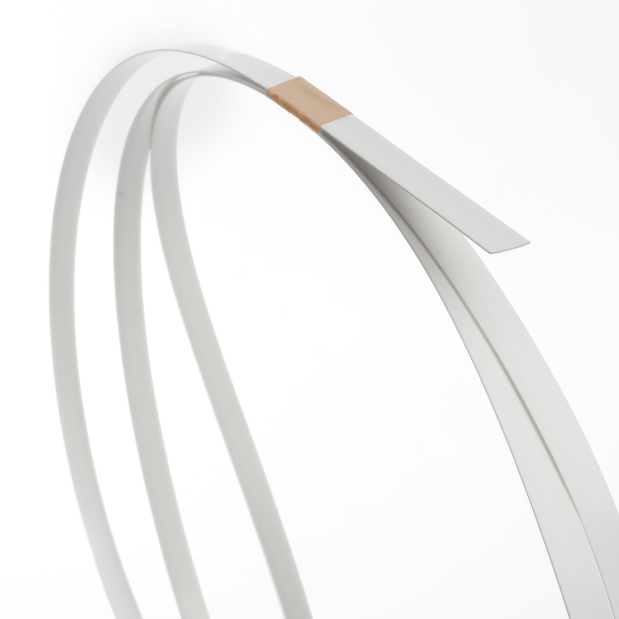 white plastic binding