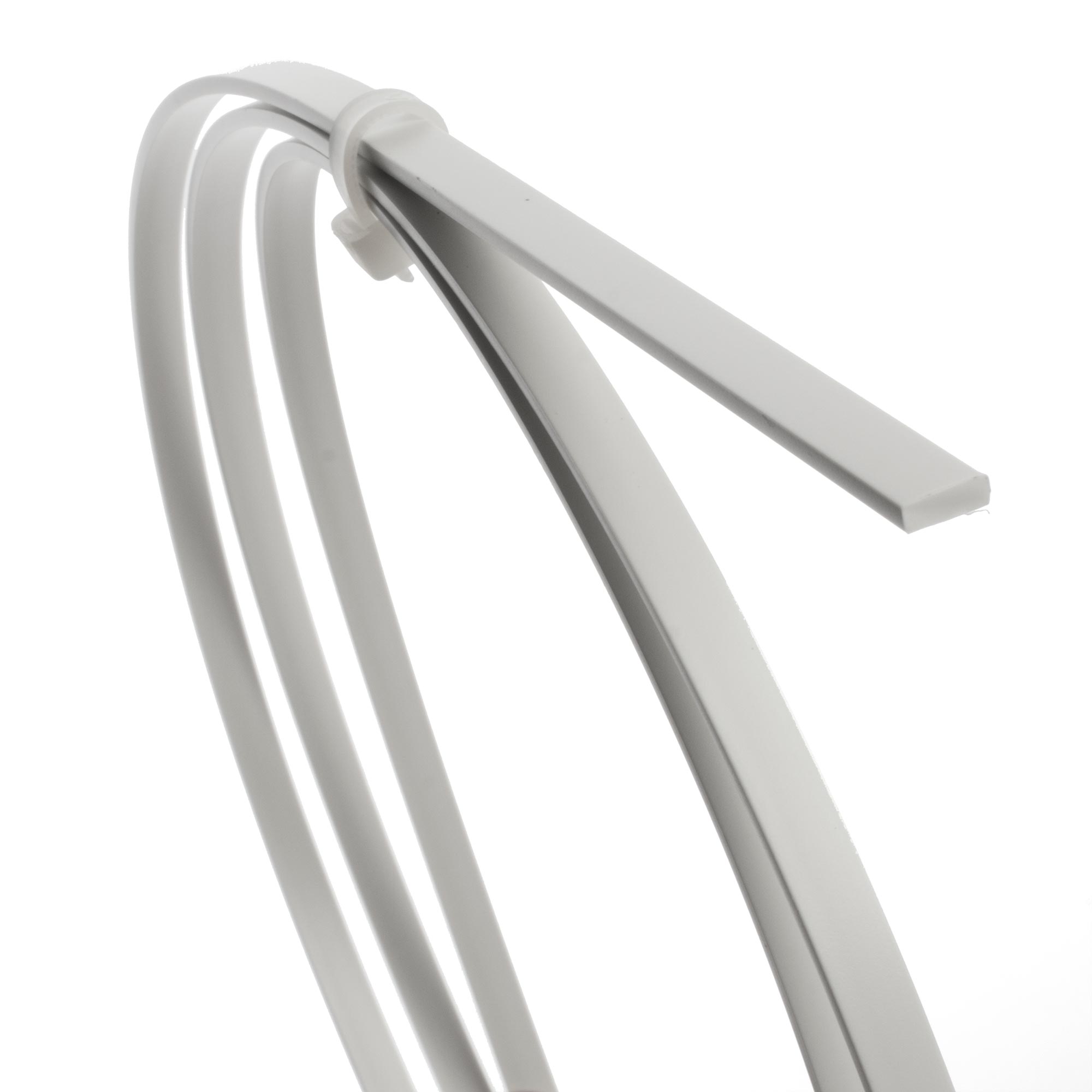 white plastic binding