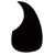 Acoustic Guitar Pickguard, Black