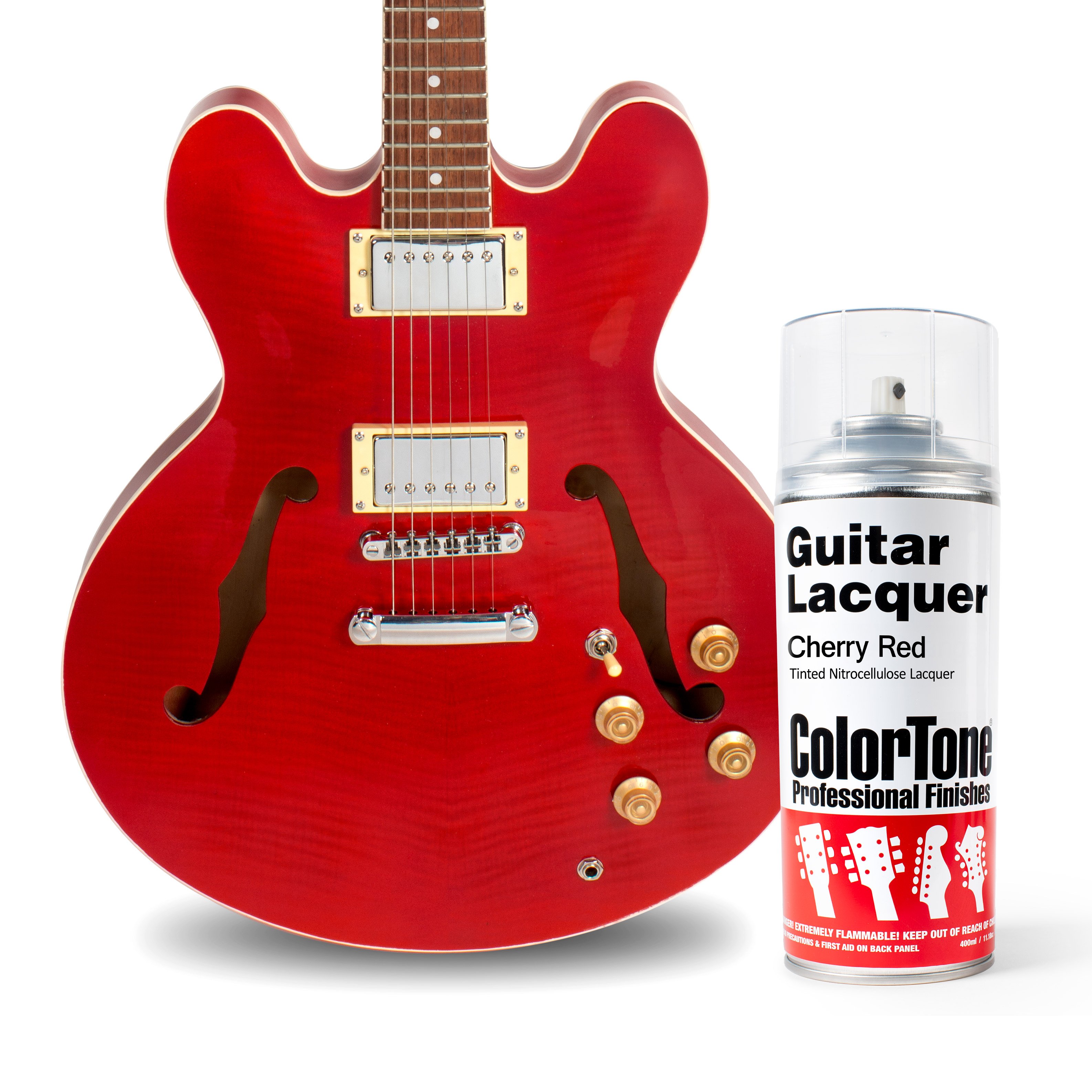ColorTone Aerosol Guitar Lacquer, Cherry Red