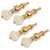 Five-Star Banjo Tuning Pegs, Cream Knob on Gold, Set of 4