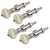 Five-Star Banjo Tuning Pegs, Vintage Pearloid Knob on Nickel, Set of 4