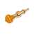 Individual Five-Star Banjo Tuning Peg, Amber Swirl Knob on Gold, Single Tuner