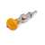 Individual Five-Star Banjo Tuning Peg, Amber Swirl Knob on Nickel, Single Tuner