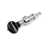 Individual Five-Star Banjo Tuning Peg, Black Knob on Nickel, Single Tuner