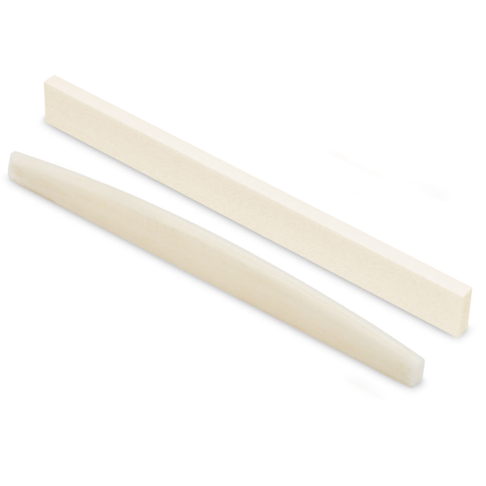 5 pc white bone saddle bleached 102x16x4 mm luthier's supply 