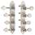 Waverly F-style Mandolin Machines with Pearl Knobs, Satin silver