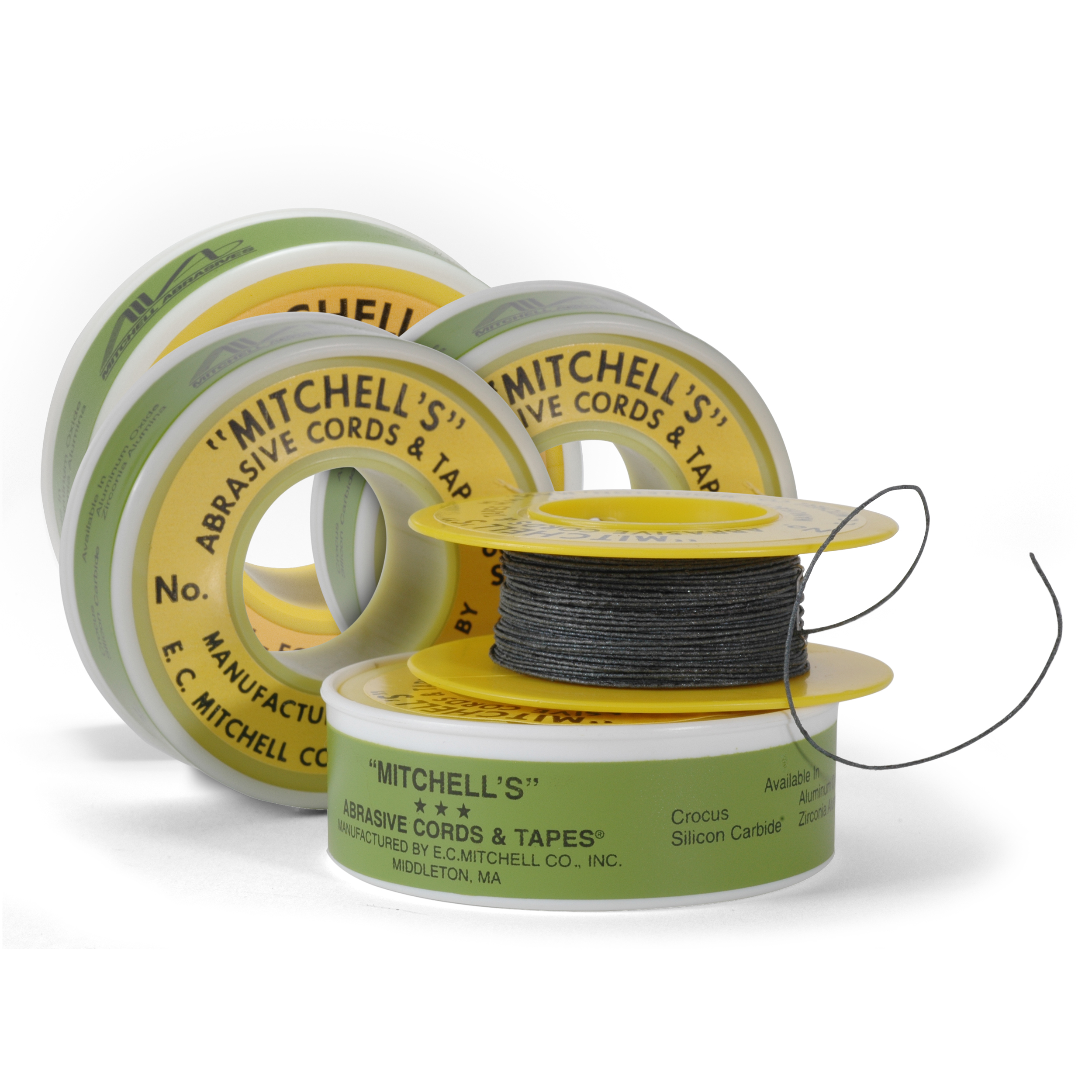 Mitchell Abrasives 52 Round Abrasive Cord Aluminum Oxide 150 Grit .055 Diameter x 50 Feet 