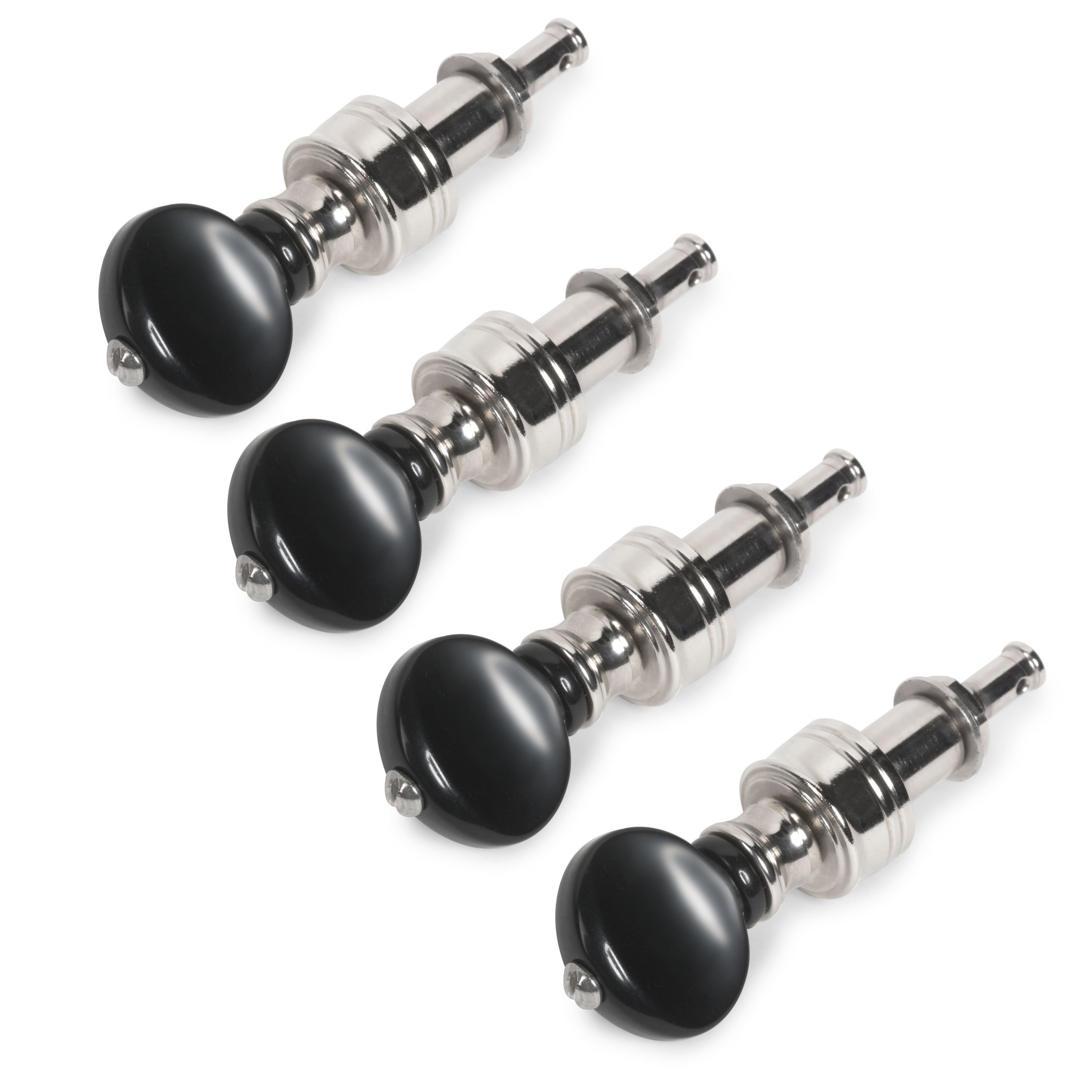 Rickard Cyclone High Ratio Tuning Pegs for Banjo with Black Knobs, Set ...